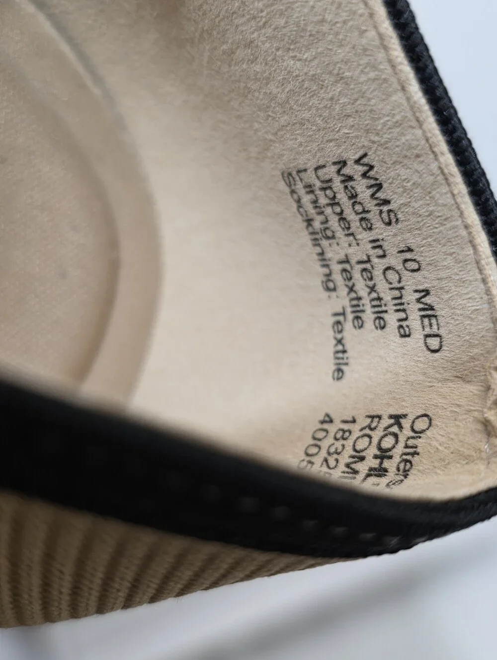 croft & barrow Romina Taupe Comfort Knit Square Toe Mary Jane Flats Size 10
